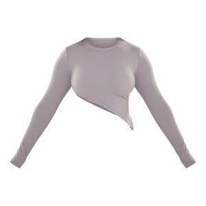 Grey Long-sleeve Top